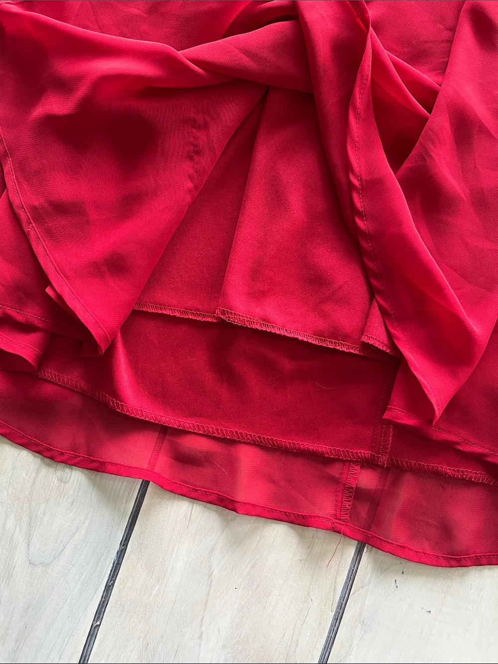 Connected Ruby V-Neck Chiffon Midi Dress - Picture 10 of 10
